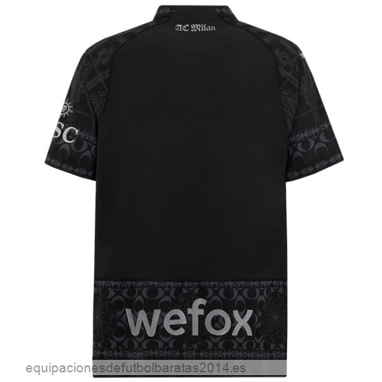 Nuevo Tailandia Cuarta Camiseta AC Milan 23/24 Negro Baratas